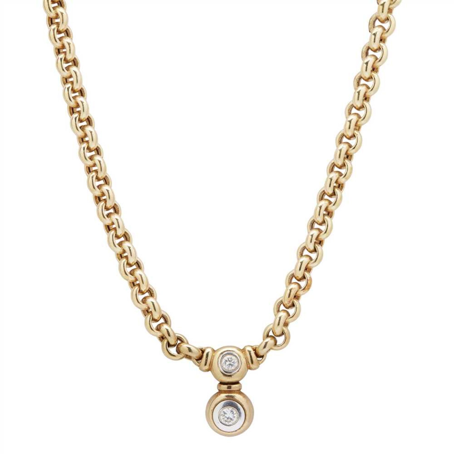 A diamond and pearl set convertible necklace, Garrard