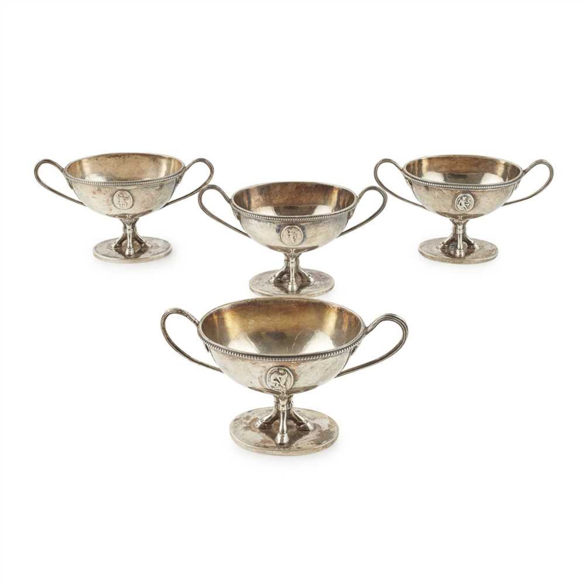 A set of four Victorian salts