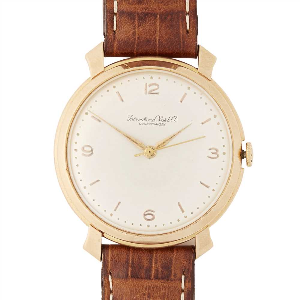 A gentleman's 18ct rose gold cased watch, IWC