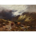 Peter Graham R.A., H.R.S.A (Scottish 1836-1921) A Mountain Road