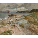 JAMES KAY R.S.A., R.S.W. (SCOTTISH 1858-1942) SHORE NEAR INVERKIP