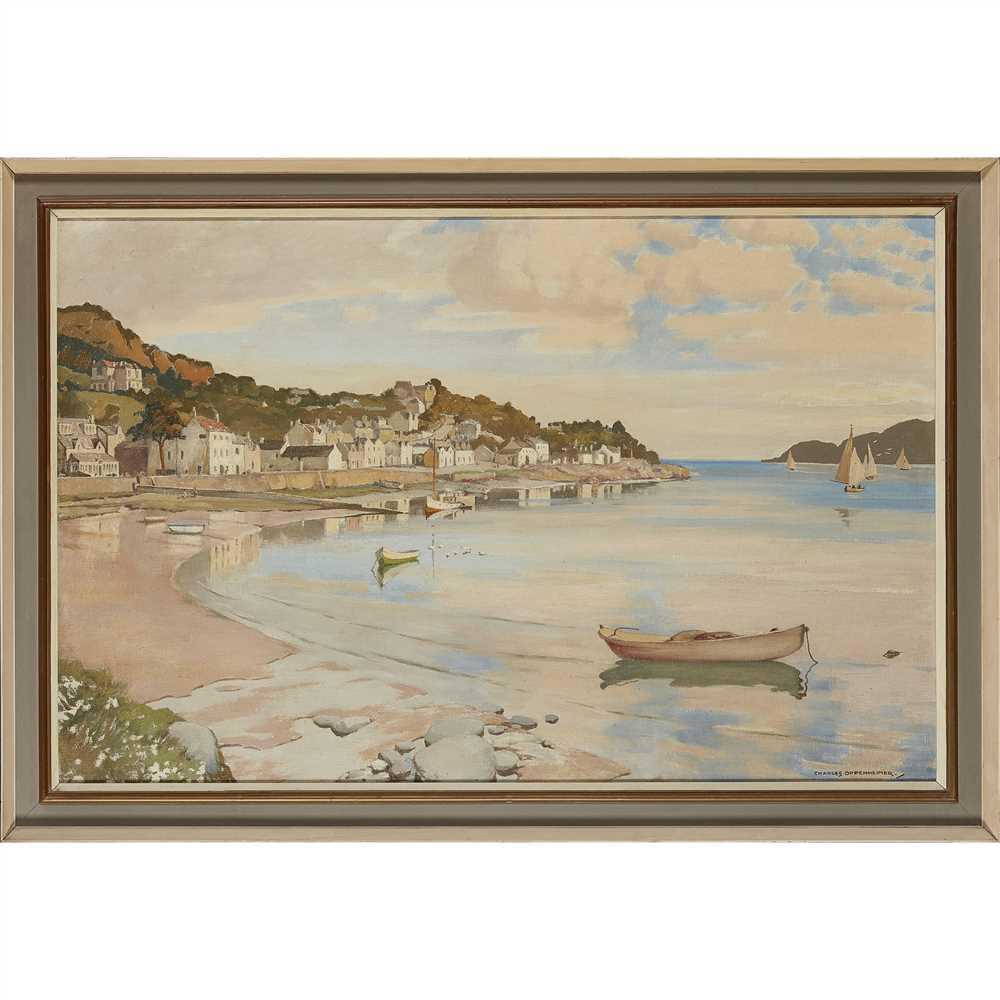§ Charles Oppenheimer R.S.A., R.S.W. (1876-1961) The Harbour at Kippford - Image 2 of 2