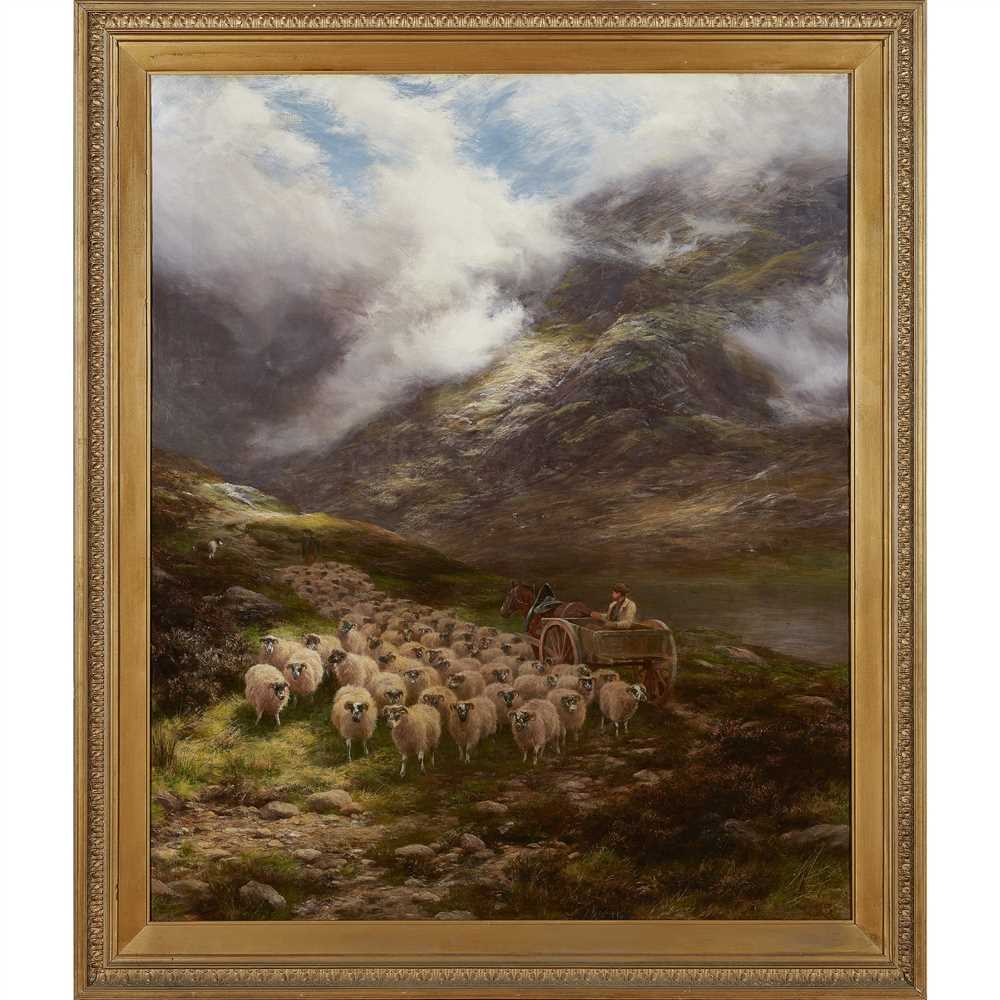 Peter Graham R.A., H.R.S.A (Scottish 1836-1921) To Valley Pastures - Image 2 of 2