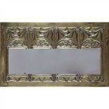 ALEXANDER RITCHIE (1856-1941), IONA CELTIC REVIVAL BRASS WALL MIRROR, CIRCA 1900 of rectangular