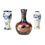 WILLIAM MOORCROFT (1872-1945) FOR JAMES MACINTYRE & CO. TWO MINIATURE VASES, CIRCA 1910 one of