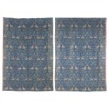 WILLIAM MORRIS (1834-1896) FOR MORRIS & COMPANY PAIR OF 'BIRD' PATTERN WOOL HANGINGS, CIRCA 1880