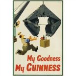 JOHN GILROY (1898-1985) MY GOODNESS MY GUINNESS lithograph, condition B+; backed on linen (