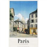 ROD REIDER PARIS, MONTMARTRE offset lithograph, c.1955, condition A-; not backed (Dimensions: 39 x