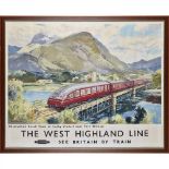 JACK MERRIOTT (1901–1968) WEST HIGHLAND LINE lithograph, c.1957, condition B+; not backed (