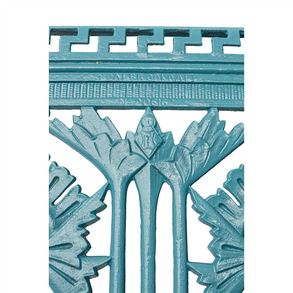 CHRISTOPHER DRESSER (1834-1904) FOR THE COALBROOKDALE COMPANY 'WATER PLANT' CAST IRON GARDEN - Image 2 of 2