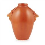 ATTRIBUTED TO DAVID FURSE FOR ASHTEAD POTTERY RARE VASE, CIRCA 1930 covered in an orange glaze,