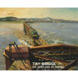 TERENCE CUNEO (1907-1996) TAY BRIDGE offset lithograph, 1957, condition B+; backed on japan (