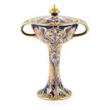 WILLIAM MOORCROFT (1872-1945) FOR JAMES MACINTYRE & CO. ‘ALHAMBRA’ TWIN-HANDLED BONBONNIÈRE &