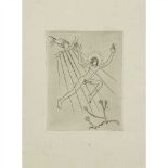 ERIC GILL (1882-1940) 'BELLE SAUVAGE', CIRCA 1925 unframed woodcut, signed lower right in pencil,