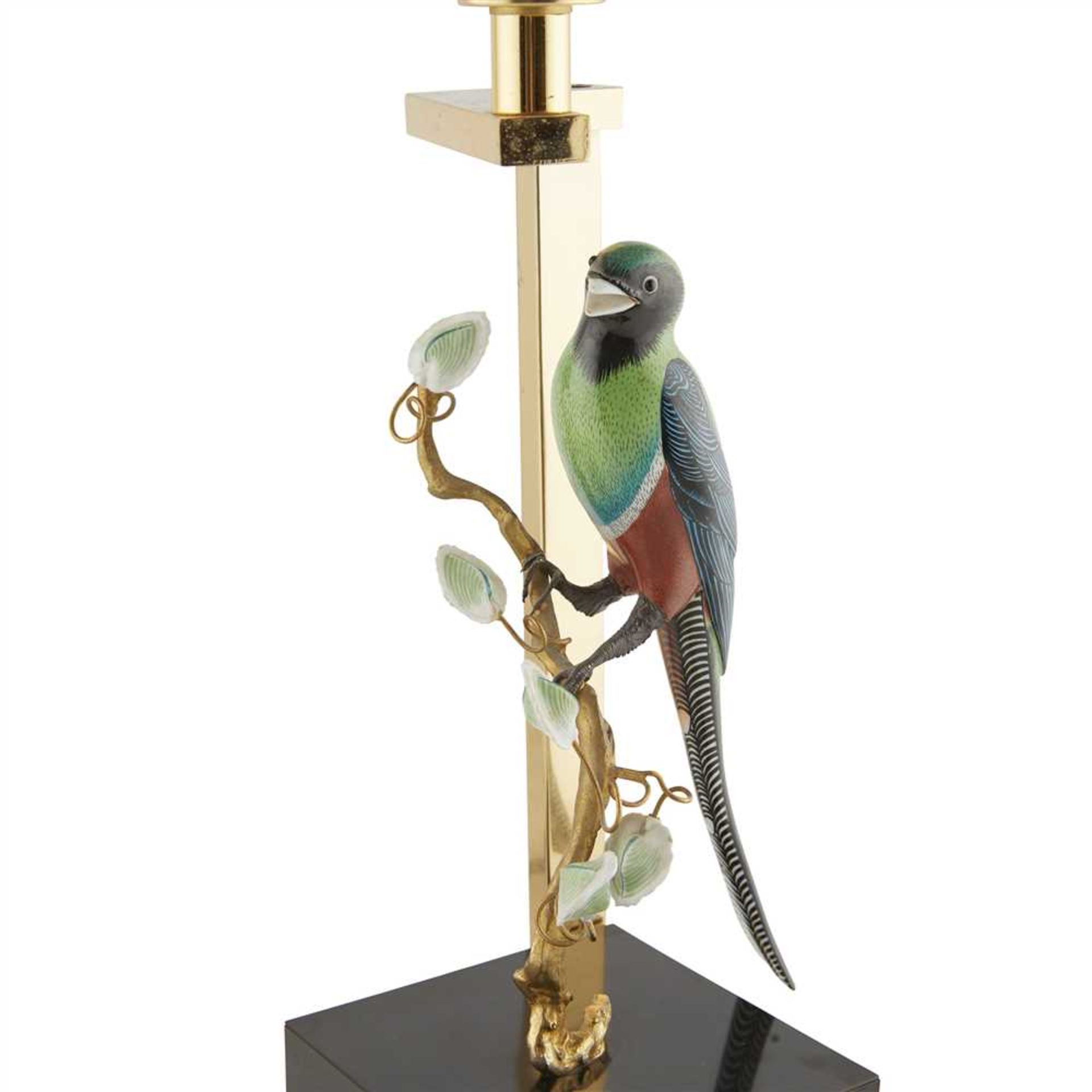 ATTRIBUTED TO MAISON JANSEN PAIR OF TABLE LAMPS, CIRCA 1960 each with brass plated fittings, and - Image 4 of 8