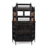 EDWARD WILLIAM GODWIN (1833-1886) FOR WILLIAM WATT AESTHETIC MOVEMENT DRAWING ROOM CABINET, CIRCA