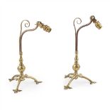 WILLIAM ARTHUR SMITH BENSON (1854-1924) PAIR OF ARTS & CRAFTS BRASS WALL LIGHTS, CIRCA 1890 each