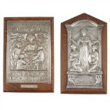 A. GARLAND ARTS & CRAFTS SILVERED PHOTOGRAPHY PRIZE PLAQUE, CIRCA 1910 embossed with an