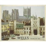 FRED TAYLOR (1875-1963) WELLS lithograph, c.1950, condition B; backed on japan (Dimensions: 40 x