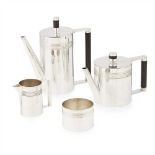 A. EDWARD JONES LTD. SILVER FOUR-PIECE TEA AND COFFEE SERVICE, BIRMINGHAM 1995 silver and