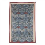 WILLIAM MORRIS (1834-1896) 'TULIP & ROSE' PATTERN WOOL HANGING, CIRCA 1876 woven woollen 3-ply