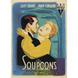 RENE PERON SOUPCONS 1941, R.K.O. Radio Films, French, condition A-; backed on linen, framed (