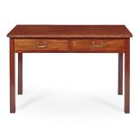 ARTHUR W. SIMPSON (1857-1922), KENDAL ARTS & CRAFTS MAHOGANY SIDE TABLE, CIRCA 1910 the canted