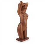 § IAIN MCINTOSH (B. 1945) 'DAPHNE' 1995 oak, inscribed to rear leg IM '95 . (Dimensions: 60.5cm (