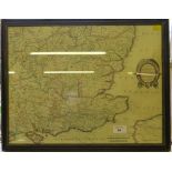 A map of the South East Counties of England, Sumptibus Henrici Hondy 35cm x 44cm