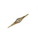 A fine diamond set bar brooch