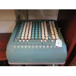 A green cased 'Comptometer' mechanical calculator, 992-37812