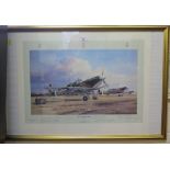 After Robert Taylor 'Eagle Squadron Scramble' - American Eagle Pilots of 71 squadron Lithograph with