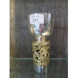 A Hereford Cathedral silver and gilded goblet, designed by John Sutherland-Hawes, commissioned by