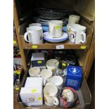 Various Royal commemorative plates, mugs, bells and ornaments, some in original boxes