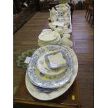 A Susie Cooper wild strawberry pattern coffee service, Alfred Meakin dinner plates, meat plates