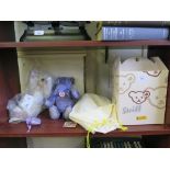 A Steiff Diana memorial teddy bear, no. 662560, sealed and boxed, and a Steiff Florence The Lavender