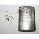 1928 International Horse Show silver vesta case S. Fortescue