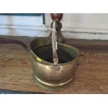 A brass coal helmet