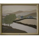 Aart van Krissel? White Valley Oil on canvas, signed indistinctly verso 63cm x 80cm