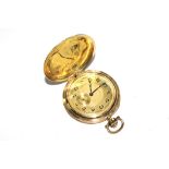 A 14 carat gold dress pocket watch