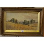 Katherine McCracken c.1844-1930 'The Cornfield' Watercolour Initialled and Arlington Gallery label