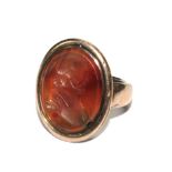 A Georgian intaglio ring