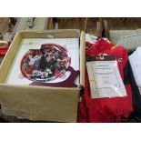 Football Memorabilia: Manchester United replica shirt, signed by Paul Scholes, with MUTV