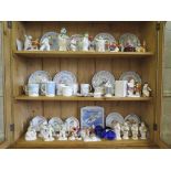 Royal Doulton and Coalport figures from The Snowman series by Raymond Briggs, also Christmas plates,