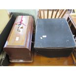 A Scarlatti accordion, as found, and a Gritzner sewing machine (2)