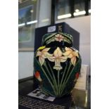 A Moorcroft ginger jar and cover from the Carousel series, with daffodil design, designed by