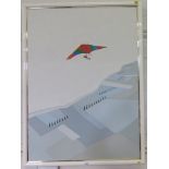 Aart van Krissel? Hang Gliding Oil on canvas, signed indistinctly and dated '79 verso 111cm x 80cm