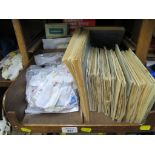 Various Wills and Players mounted cigarette card albums, also trade cards and loose stamps