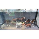 Five various Beswick figures of horses, another of a foal and three other figures (9)