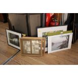 Various framed or mounted photographs including Frank Meadow Sutcliffe of Whitby, Peter Chadwick